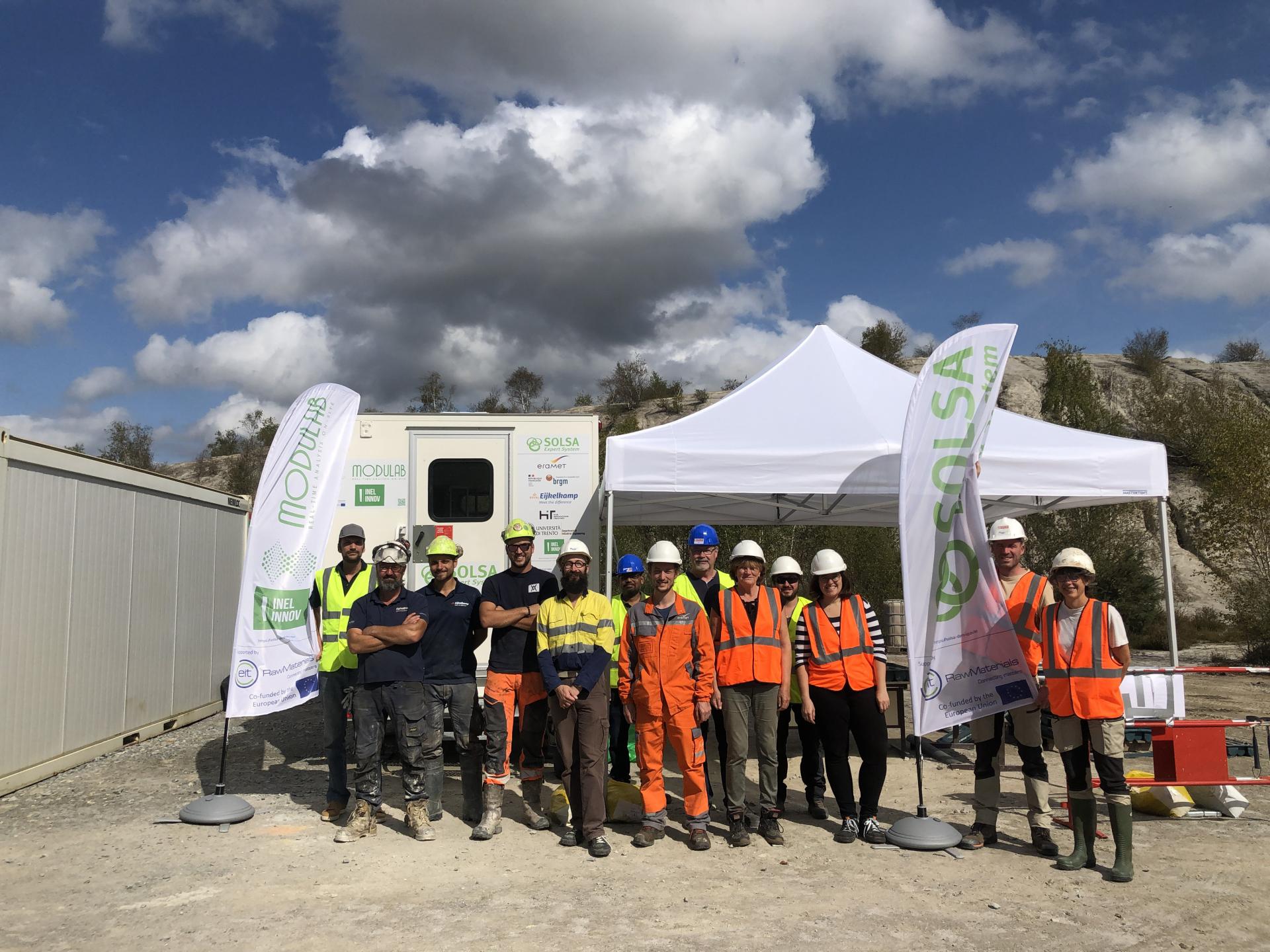 The SOLSA-DEM'UP partners during the field tests
© BRGM - Rowena Stead
SOLSA Expert System