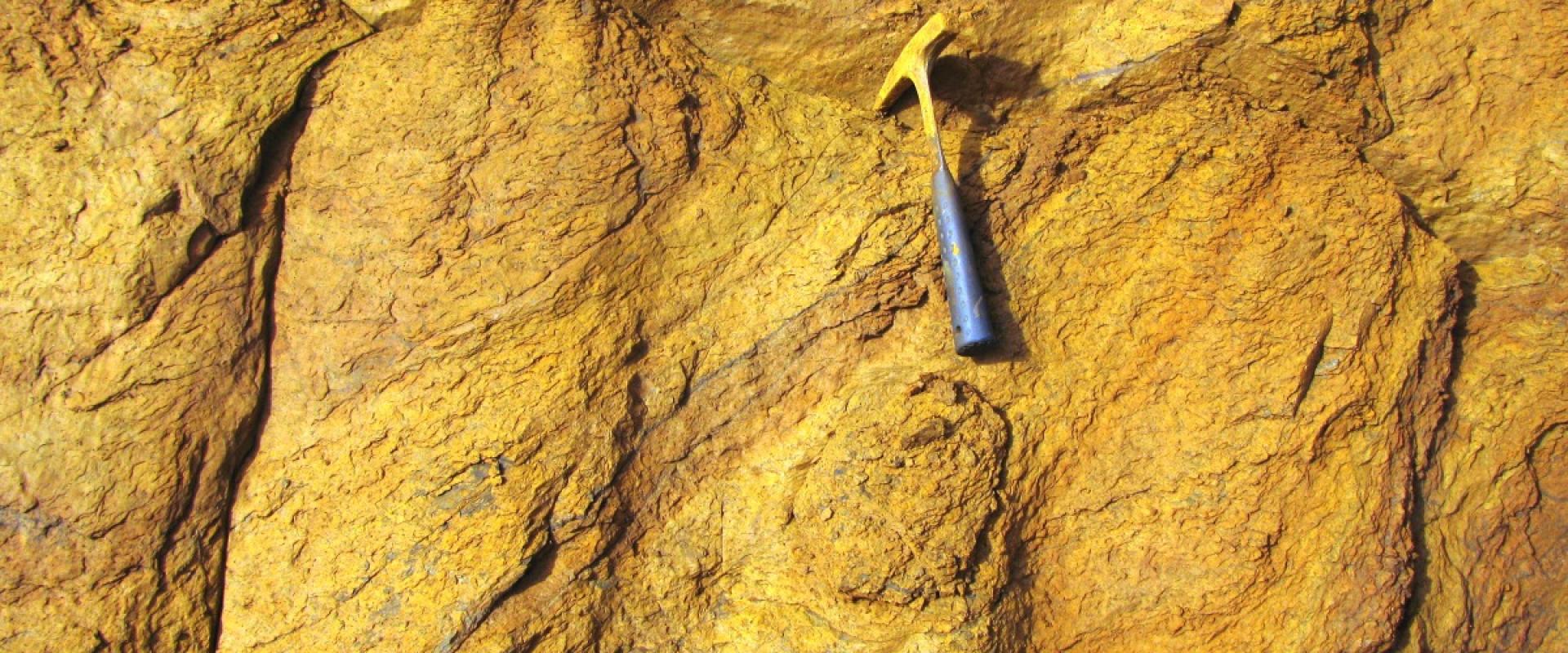 Laterite in a nickel quarry